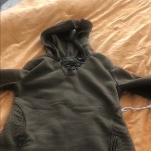 Hooded long sleeve dress